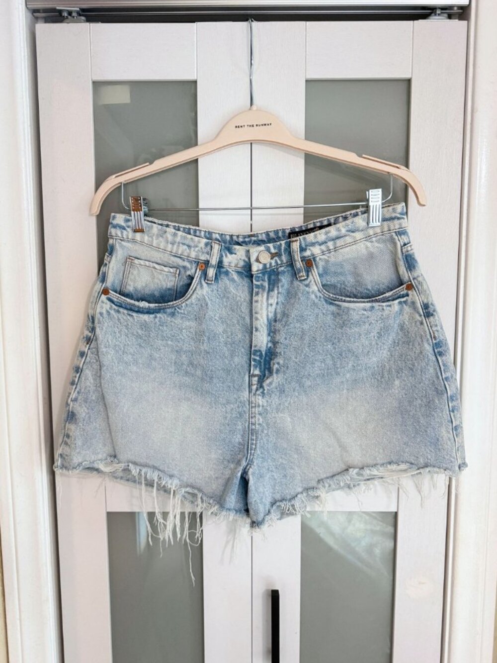 BlankNYC Shorts - The Reeve Ultra High Rise Distressed Jean Shorts - Size 32